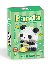 Конструктор Панда на мопеде (172 дет.) в коробке W1508-11