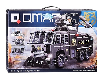 Конструктор 11018 847дет Anti-riot police water cannon truck