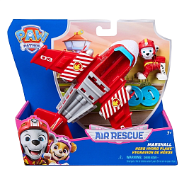 Щенячий патруль. Игровой набор Air Rescue, машинка с фигуркой Маршалл. Paw Patrol 64591