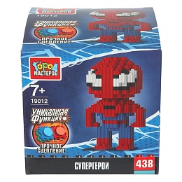 Конструктор 3D сборная фигурка супергерои ЧП, 438 дет 405765