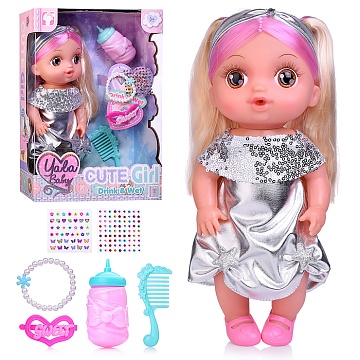 Пупс "Снежана" с аксессуарами в коробке YL2530K-A