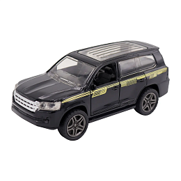 Чёрная инерционная машинка с прозрачной крышей die-cast,1:32, открывающиеся двери FT1101-47