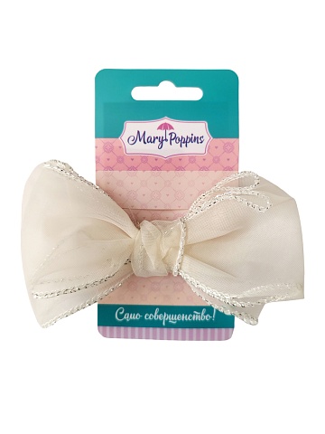 Резинка-бантик "Нежность" белый 455625