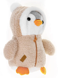 Мягкая игрушка Пингвин в куртке овчинка в асс