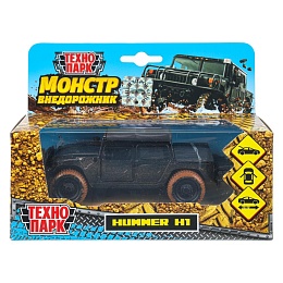 Машина металл HUMMER h1 ПИКАП с грязью, 12 см, дв., баг., инерц. 399276
