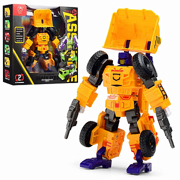 Робот трансформирующийся в бульдозер на колёсах, в коробке 908-1B2