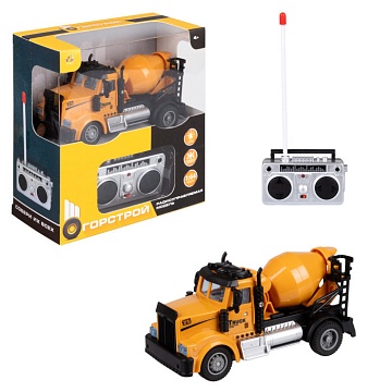 Бетономешалка "Горстрой" на радиоуправлении, 1:64, 4 канала, свет Т24263